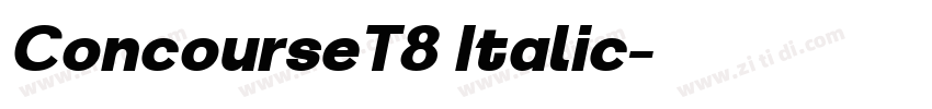 ConcourseT8 Italic字体转换 ConcourseT8 Italic字体转换